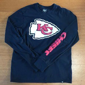 Kansas City Chiefs '47 Black Longsleeve Size M